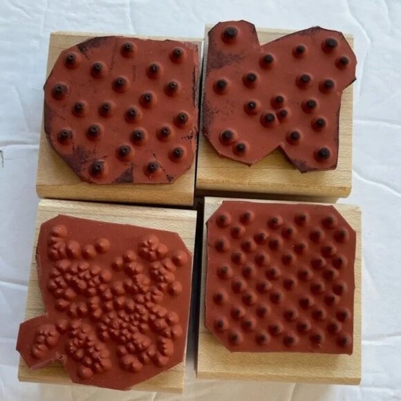 Wood Block Stamps 13 PIECES STAMPIN UP   Checkerboard Itty Bitty Fun Phrases - Picture 6 of 10